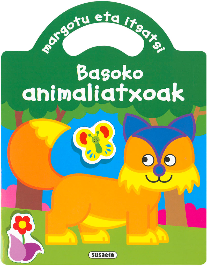 Margotu eta itsatsi basoko animaliatxoak