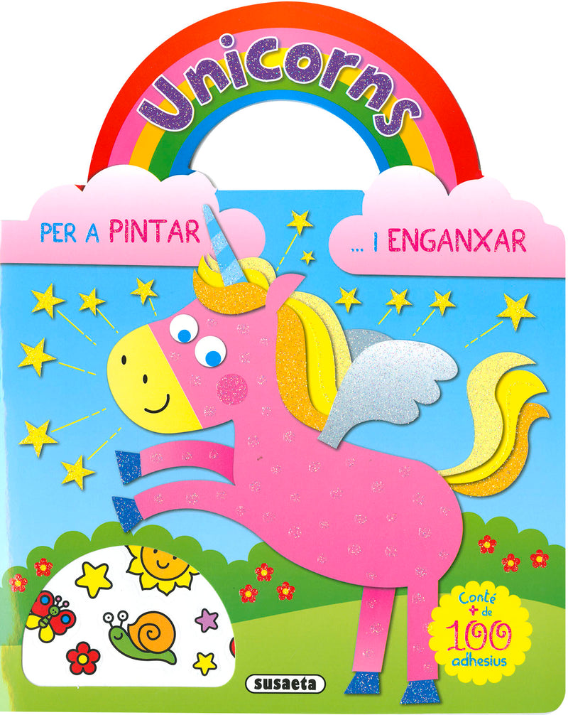 Unicorns per a pintar i enganxar 1