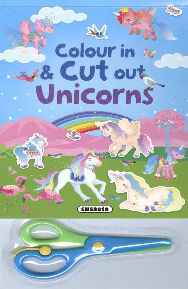 Colour in & cut out unicorns