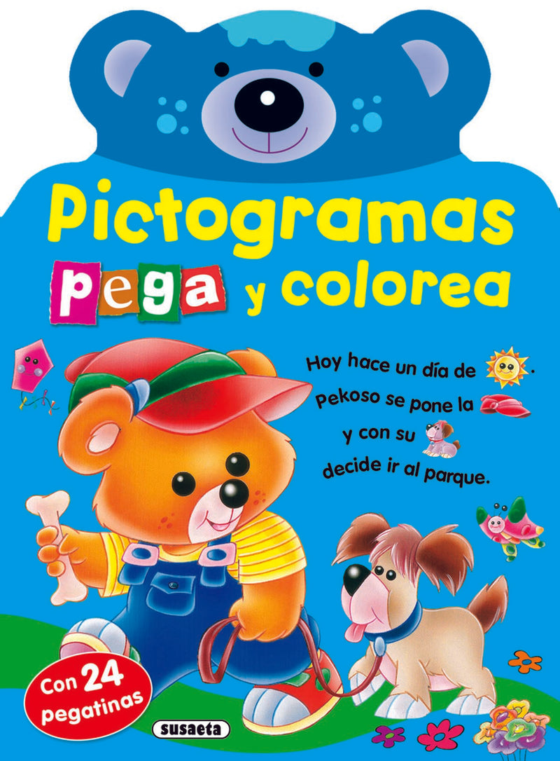 Pictogramas - Pega y colorea conejito