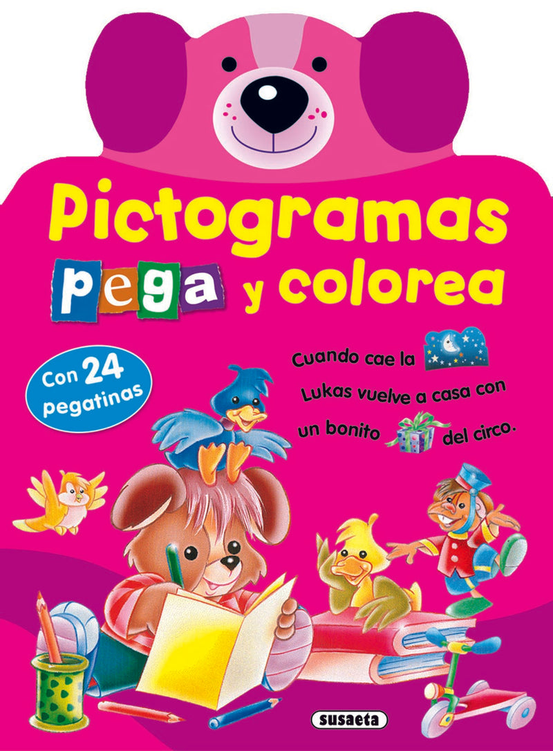 Pictogramas - Pega y colorea conejito