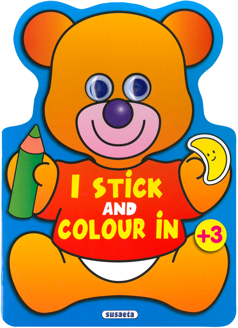 I stick and colour in