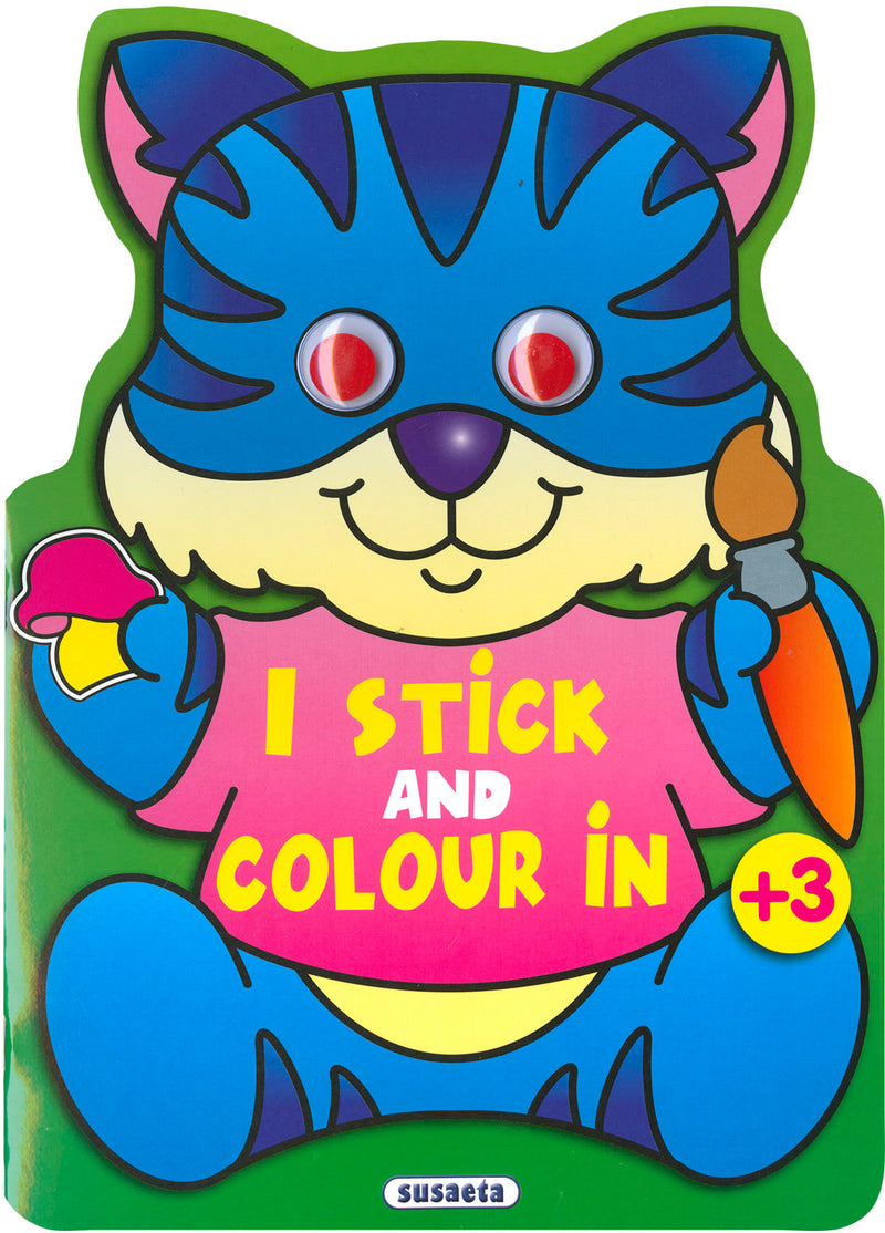 I stick and colour in
