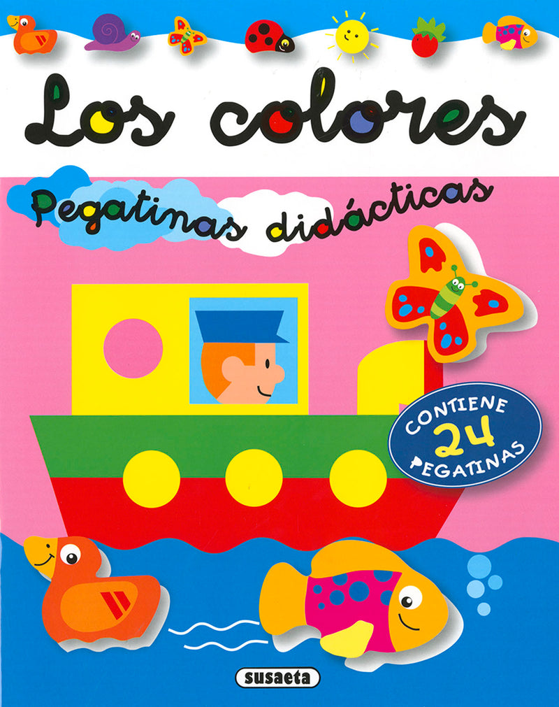 Los colores pegatinas didácticas