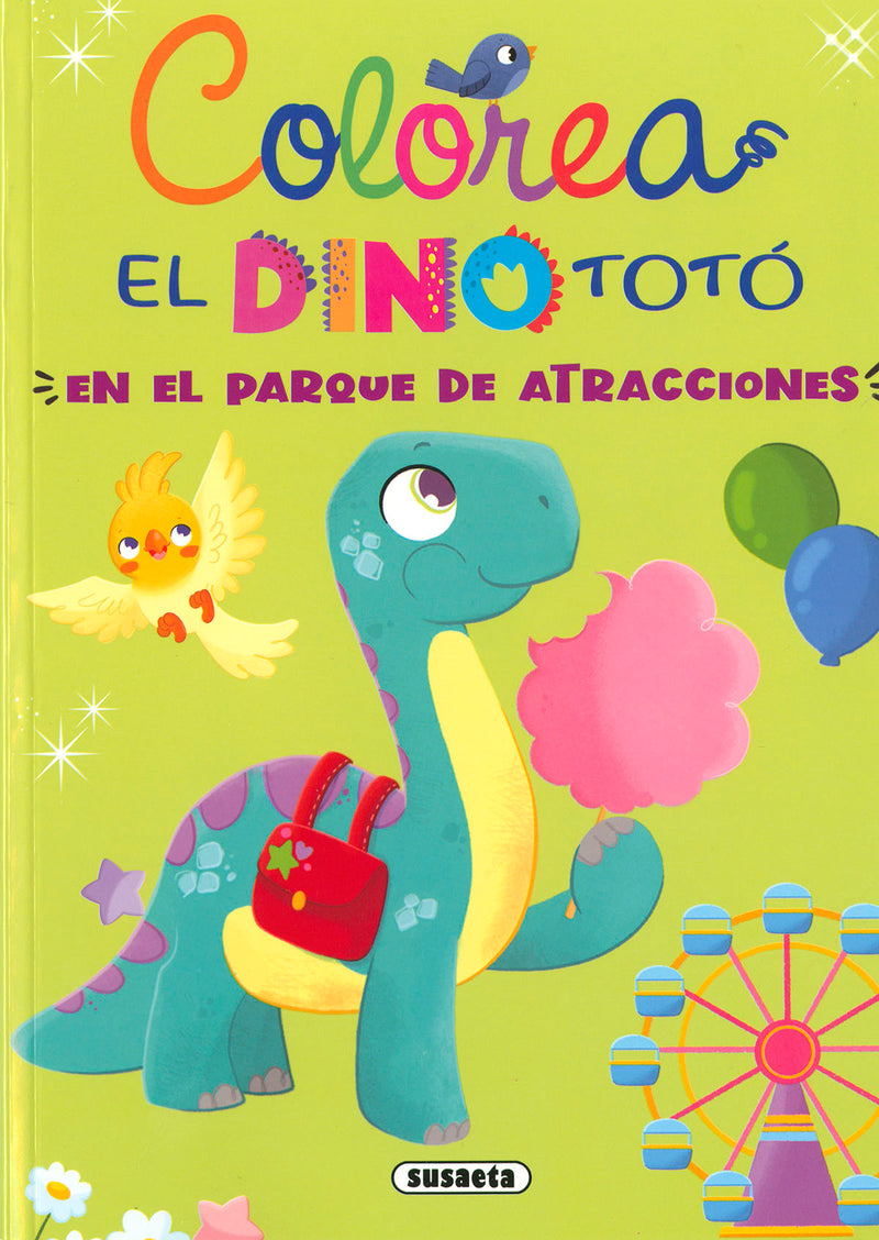 El dino Totó en el parque de atracciones