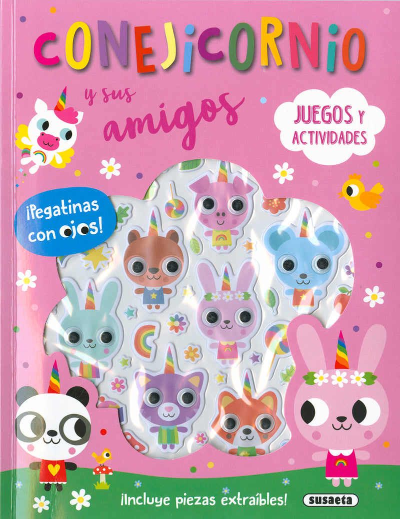 Conejicornio - Pegatinas con ojos