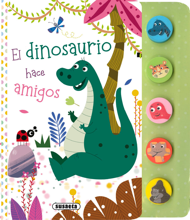 El dinosaurio hace amigos