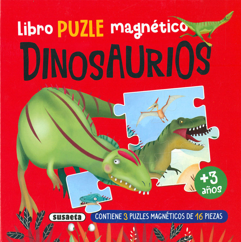 Libro puzle magnético. Dinosaurios