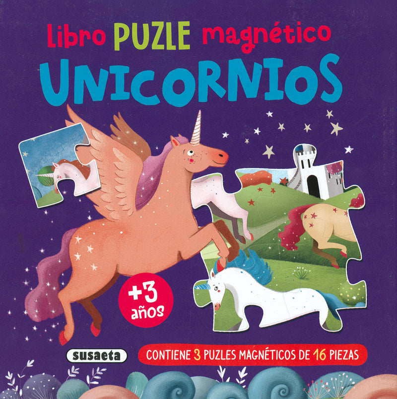 Libro puzle magnético. Unicornios