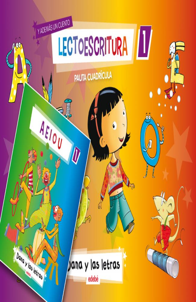 LECTOESCRITURA CUADERNO 1 PAUTA CUADRICULA + 1 CUENTO