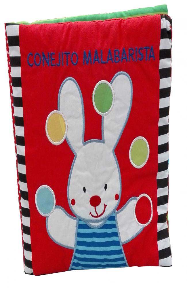 Libro de tela interactivo: CONEJITO MALABARISTA