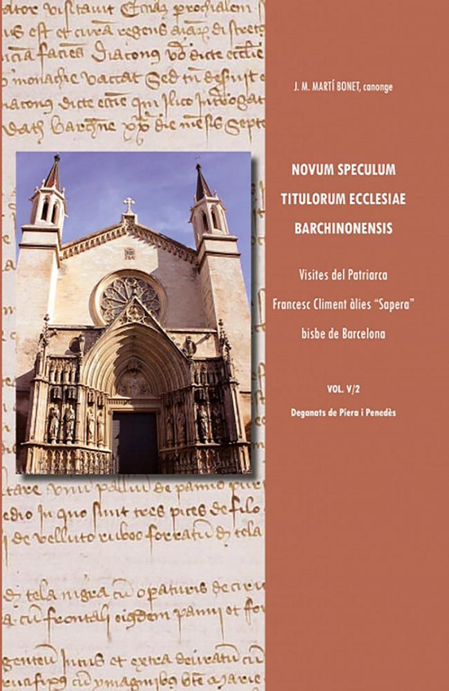 NOVUM SPECULUM TITULORUM ECCLESIAE BARCHINONENSIS VOL. V;2 V