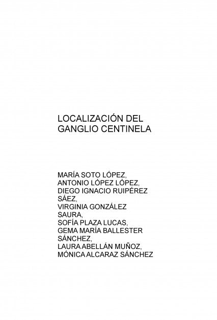 LOCALIZACIÓN DEL GANGLIO CENTINELA