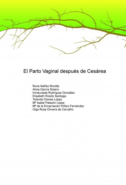 EL PARTO VAGINAL DESPUÉS DE CESÁREA