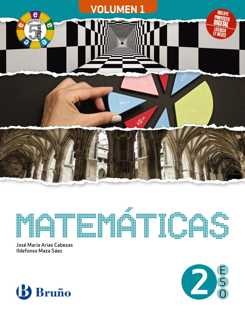 Matemáticas 2 ESO 3 volúmenes Proyecto 5 etapas