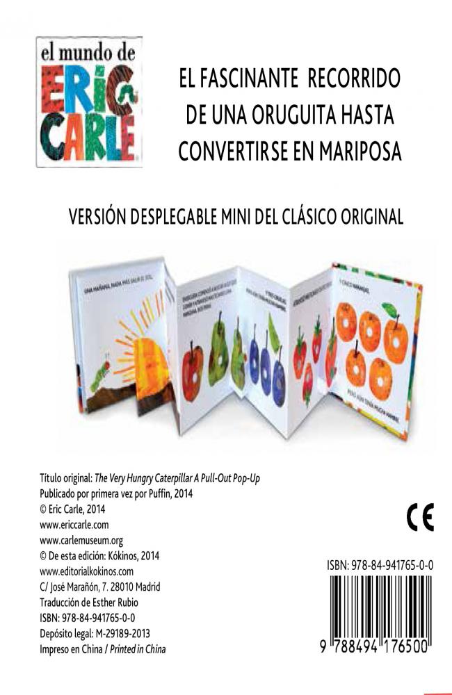 La pequeña oruga glotona desplegable mini