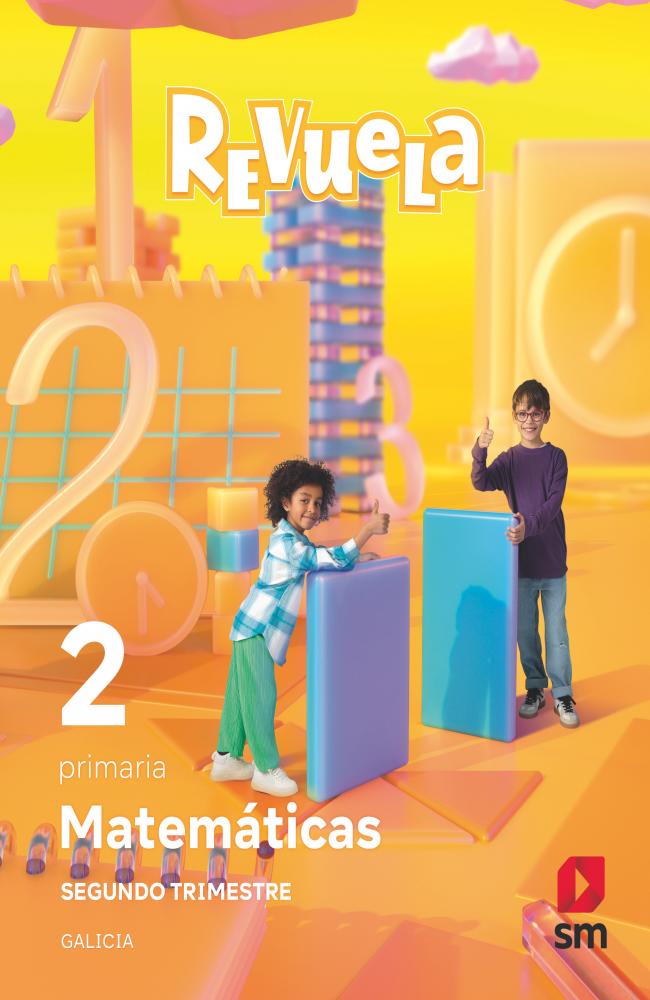 Matemáticas. 2 Primaria. Trimestres. Revuela. Galicia